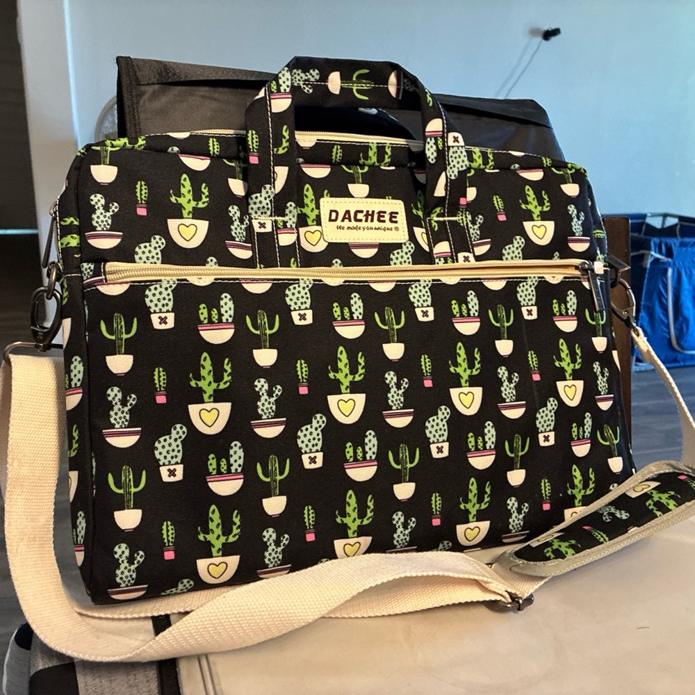Dachee Cactus Print Laptop Bag